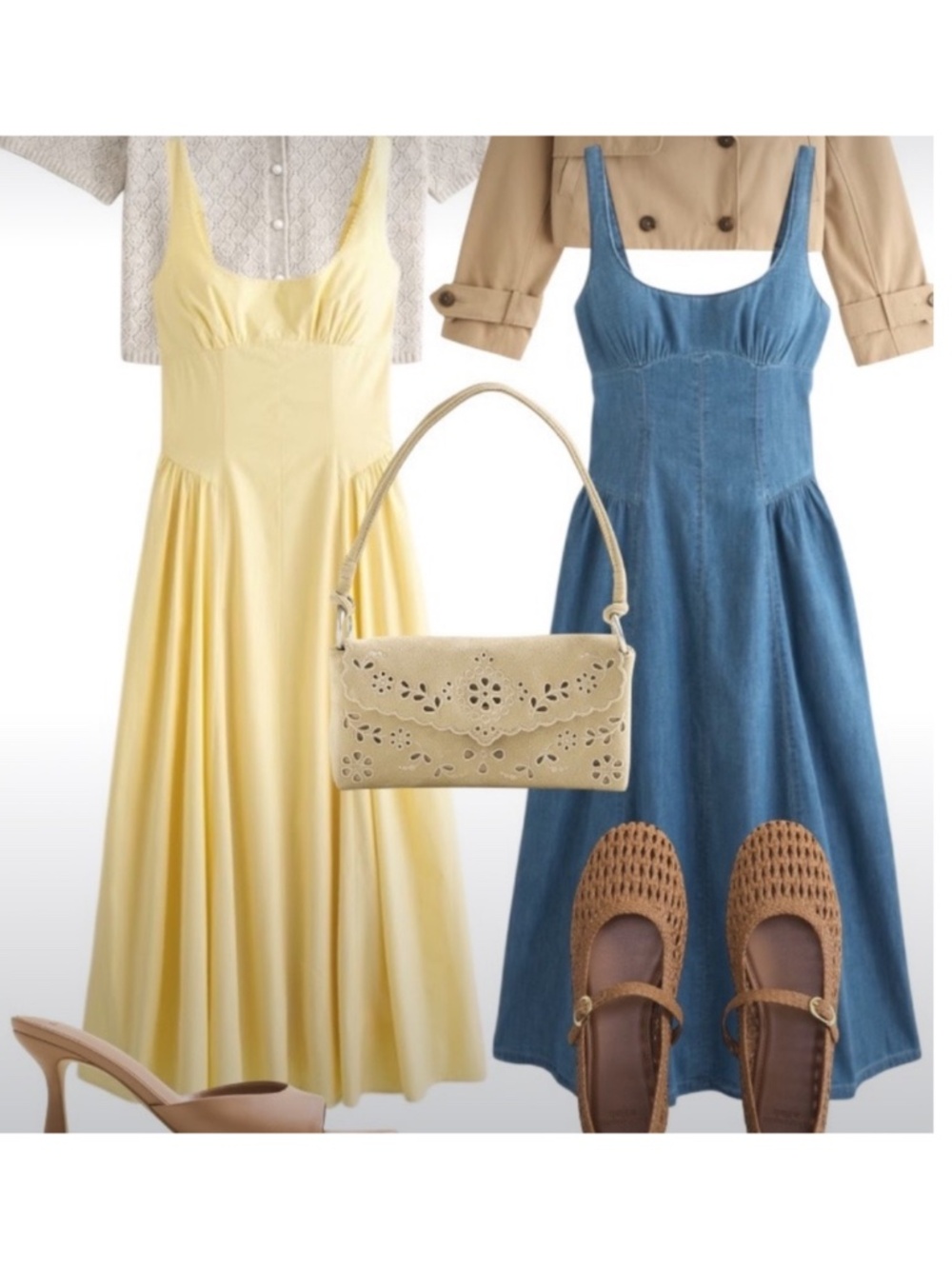Abercrombie & fitch bra free Dylan midi chambray dress - Picture 5 of 6